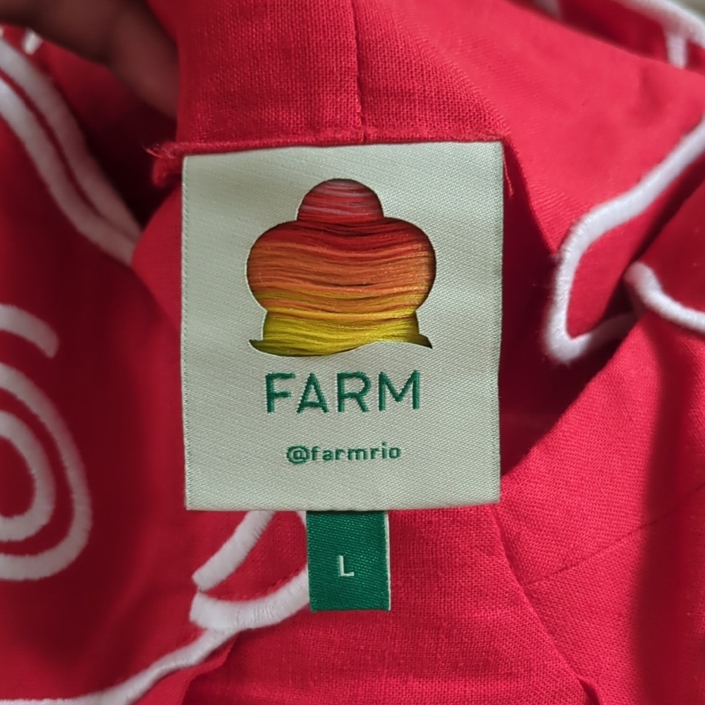 FARM Rio Red Maxi Dress with Fish Design - Picture 3 of 8
